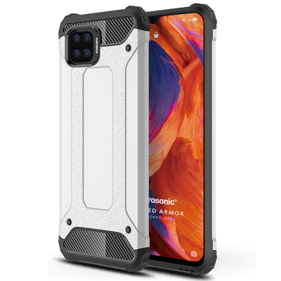 Microsonic Oppo A73 Kılıf Rugged Armor Gümüş