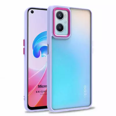 Microsonic Oppo A76 Kılıf Bright Planet Lila