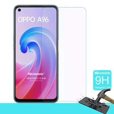 Microsonic Oppo A76 Tempered Glass Cam Ekran Koruyucu