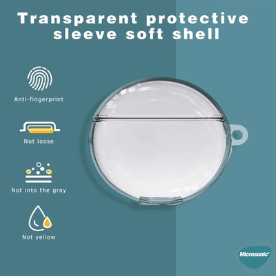 Microsonic Oppo Enco Air Kılıf Transparent Clear Soft Şeffaf