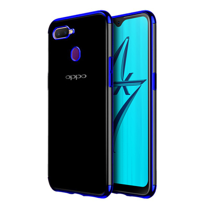 Microsonic Oppo F9 Pro Kılıf Skyfall Transparent Clear Mavi