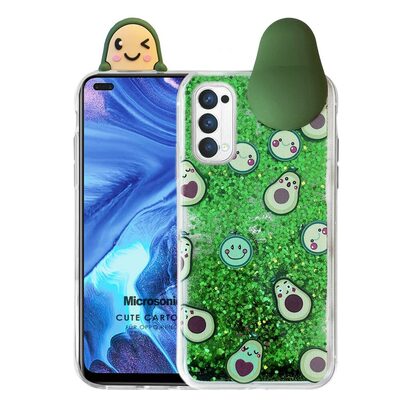 Microsonic Oppo Reno 4 Kılıf Cute Cartoon Avakado