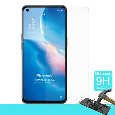 Microsonic Oppo Reno 5 5G Temperli Cam Ekran Koruyucu