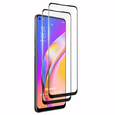 Microsonic Oppo Reno 5 Lite Crystal Seramik Nano Ekran Koruyucu Siyah (2 Adet)