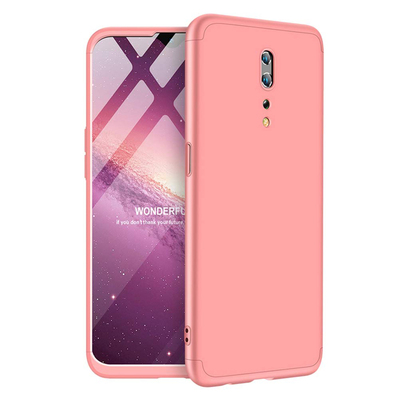 Microsonic Oppo Reno Z Kılıf Double Dip 360 Protective AYS Rose Gold