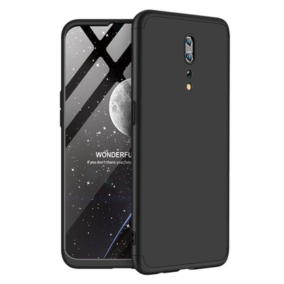 Microsonic Oppo Reno Z Kılıf Double Dip 360 Protective AYS Siyah