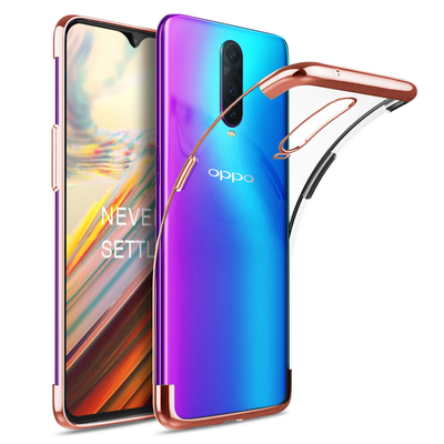 Microsonic Oppo RX17 Pro Kılıf Skyfall Transparent Clear Rose Gold