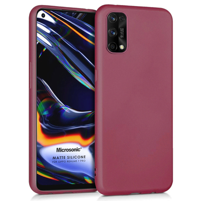 Microsonic Realme 7 Pro Kılıf Matte Silicone Mor