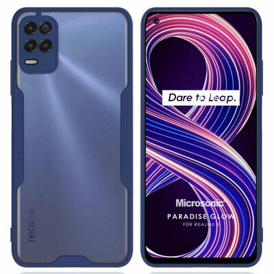 Microsonic Realme 8 Kılıf Paradise Glow Lacivert