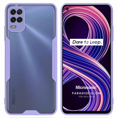 Microsonic Realme 8 Kılıf Paradise Glow Lila