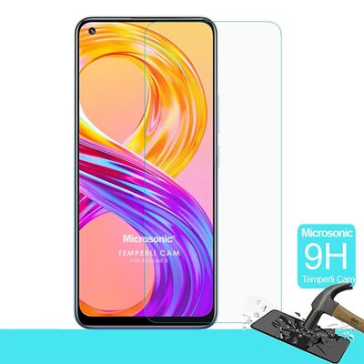 Microsonic Realme 8 Tempered Glass Cam Ekran Koruyucu