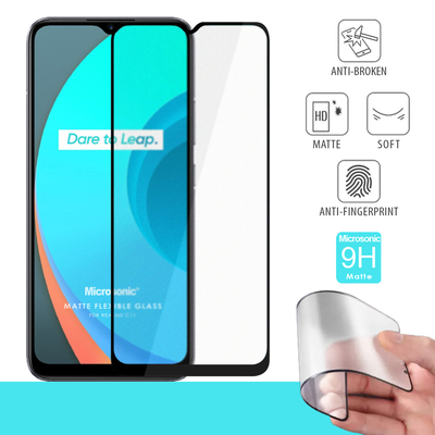 Microsonic Realme C11 Matte Flexible Ekran Koruyucu Siyah