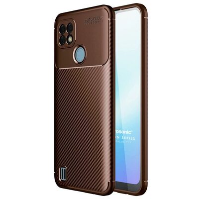 Microsonic Realme C21 Kılıf Legion Series Kahverengi