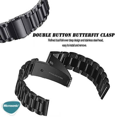 Microsonic Realme Watch S Pro Metal Stainless Steel Kordon Siyah