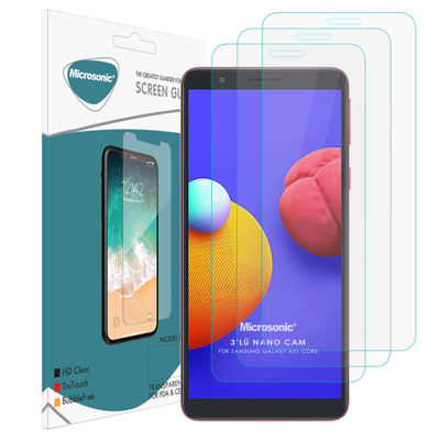 Microsonic Samsung Galaxy A01 Core Nano Ekran Koruyucu (3'lü Paket)