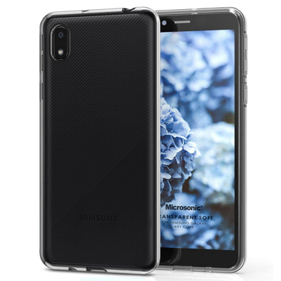 Microsonic Samsung Galaxy A01 Core Kılıf Transparent Soft Beyaz
