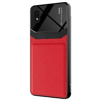 Microsonic Samsung Galaxy A01 Core Kılıf Uniq Leather Kırmızı
