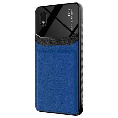 Microsonic Samsung Galaxy A01 Core Kılıf Uniq Leather Lacivert