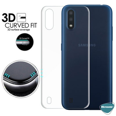Microsonic Samsung Galaxy A01 Ekran Koruyucu Film Seti - Ön ve Arka