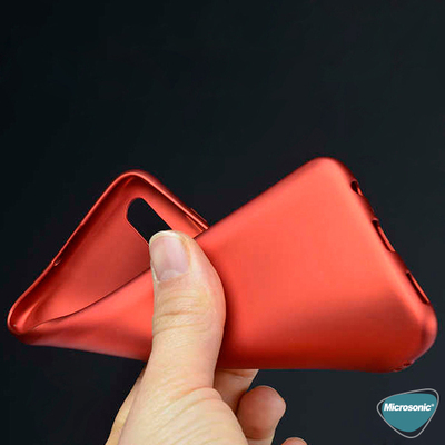 Microsonic Samsung Galaxy A02 Kılıf Matte Silicone Kırmızı