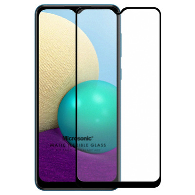 Microsonic Samsung Galaxy A02 Matte Flexible Ekran Koruyucu Siyah