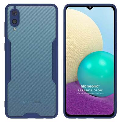 Microsonic Samsung Galaxy A02 Kılıf Paradise Glow Lacivert