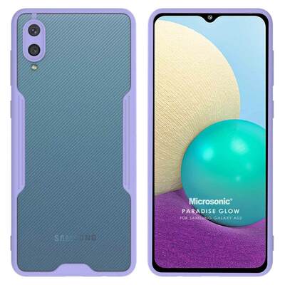 Microsonic Samsung Galaxy A02 Kılıf Paradise Glow Lila