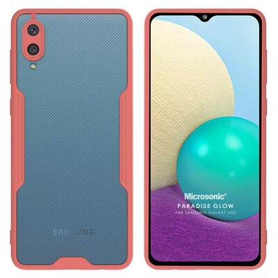 Microsonic Samsung Galaxy A02 Kılıf Paradise Glow Pembe