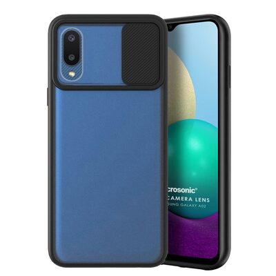 Microsonic Samsung Galaxy A02 Kılıf Slide Camera Lens Protection Siyah