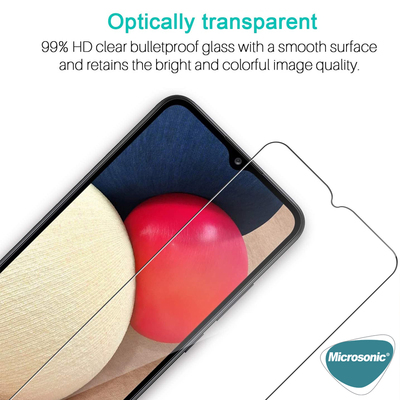 Microsonic Samsung Galaxy A02 Tempered Glass Cam Ekran Koruyucu