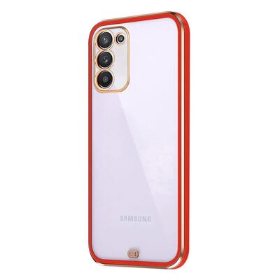Microsonic Samsung Galaxy A02S Kılıf Laser Plated Soft Kırmızı