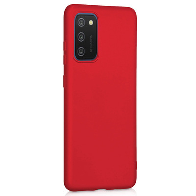 Microsonic Samsung Galaxy A02s Kılıf Matte Silicone Kırmızı