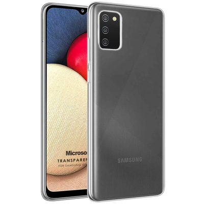 Microsonic Samsung Galaxy A02s Kılıf Transparent Soft Beyaz