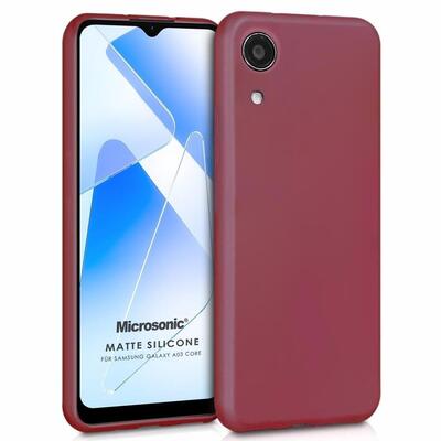 Microsonic Samsung Galaxy A03 Core Kılıf Matte Silicone Mor