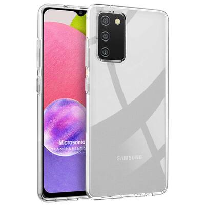 Microsonic Samsung Galaxy A03s Kılıf Transparent Soft Beyaz