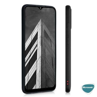 Microsonic Samsung Galaxy A03s Kılıf Matte Silicone Siyah