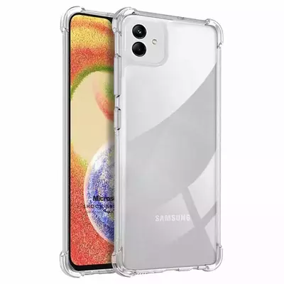Microsonic Samsung Galaxy A04 Kılıf Anti Shock Silikon Şeffaf