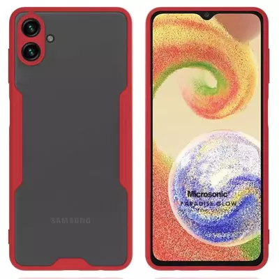 Microsonic Samsung Galaxy A04 Kılıf Paradise Glow Kırmızı