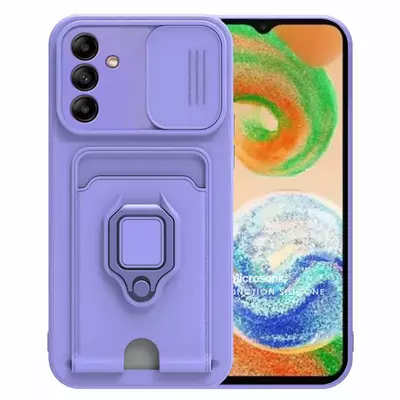 Microsonic Samsung Galaxy A04S Kılıf Multifunction Silicone Lila