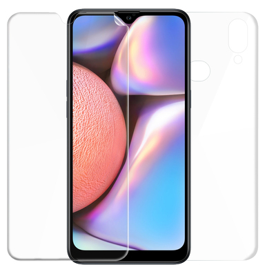 Microsonic Samsung Galaxy A10S Kavisli Ekran Koruyucu Film Seti - Ön ve Arka