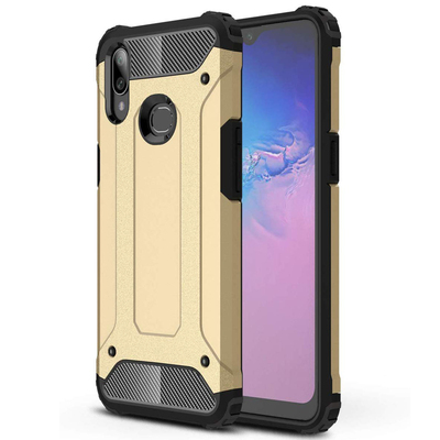 Microsonic Samsung Galaxy A10S Kılıf Rugged Armor Gold