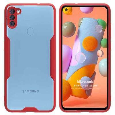Microsonic Samsung Galaxy A11 Kılıf Paradise Glow Kırmızı