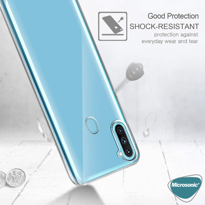 Microsonic Samsung Galaxy A11 Kılıf Transparent Soft Beyaz