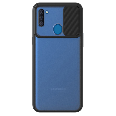 Microsonic Samsung Galaxy A11 Kılıf Slide Camera Lens Protection Siyah