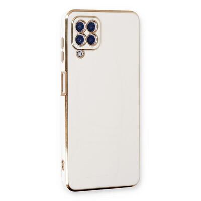 Microsonic Samsung Galaxy A12 Kılıf Olive Plated Beyaz