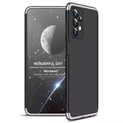 Microsonic Samsung Galaxy A13 4G Kılıf Double Dip 360 Protective AYS Siyah Gri
