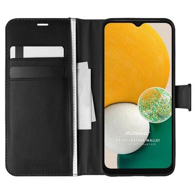 Microsonic Samsung Galaxy A13 5G Kılıf Delux Leather Wallet Siyah