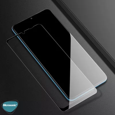 Microsonic Samsung Galaxy A13 5G Tam Kaplayan Temperli Cam Ekran Koruyucu Siyah
