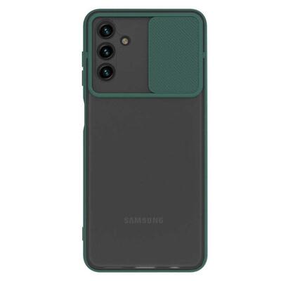 Microsonic Samsung Galaxy A13 Kılıf Slide Camera Lens Protection Koyu Yeşil