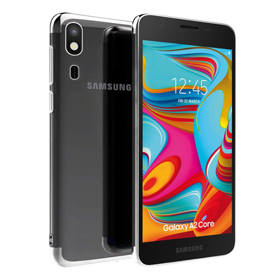 Microsonic Samsung Galaxy A2 Core Kılıf Skyfall Transparent Clear Gümüş